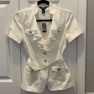 NWT White House Black Market Shirt Jacket Size 0